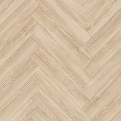 Cream Newport Oak Laminate Herringbone