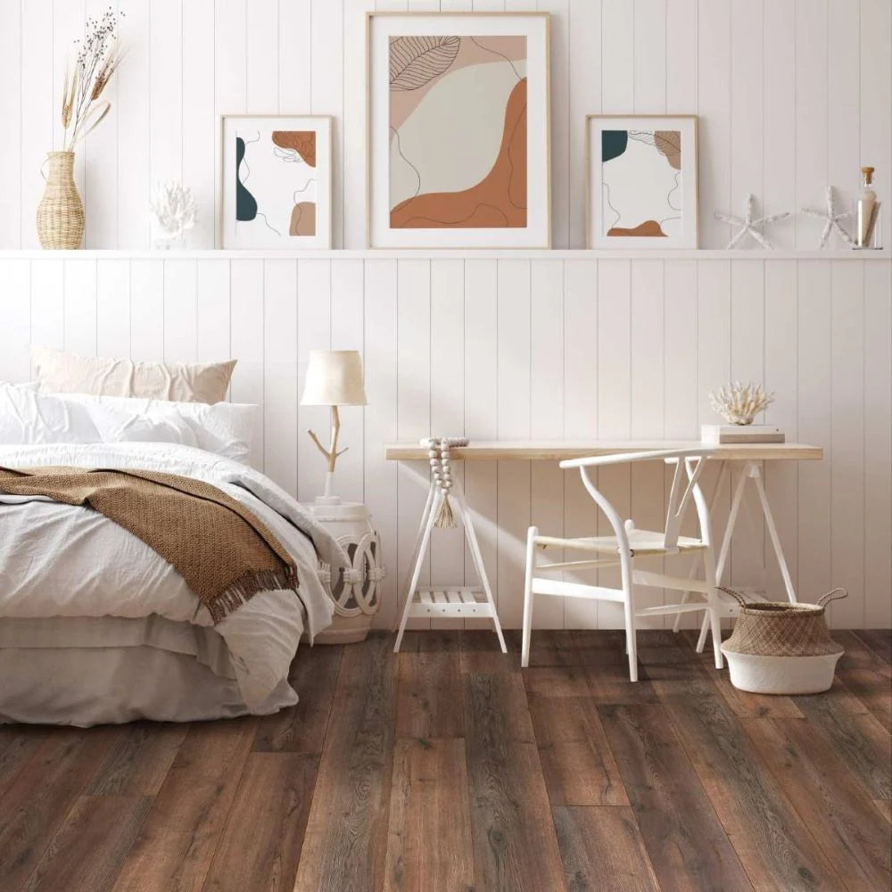 Dark Brown Laminate Straight Plank