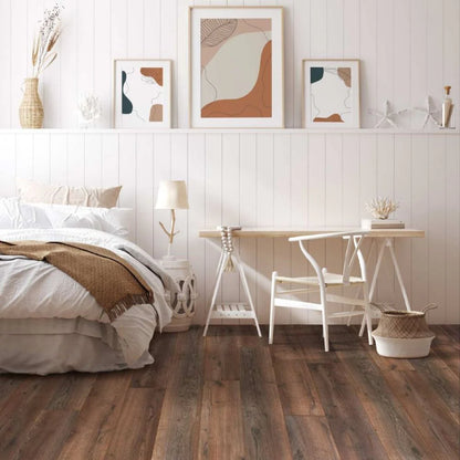 Dark Brown Laminate Straight Plank