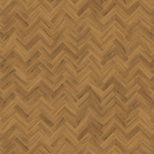 Golden Oak LVT Small Herringbone